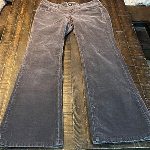 Banana Republic Charcoal Flare Corduroy Pants